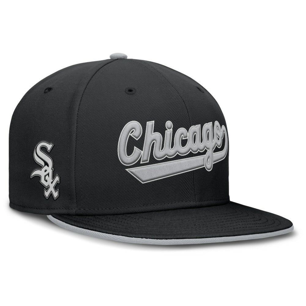 Chicago White Sox Nike Primetime Dri-FIT Round Bill True Fitted Hat - MLB