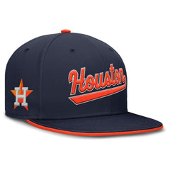 Houston Astros Nike Primetime Dri-FIT Round Bill True Fitted Hat - MLB