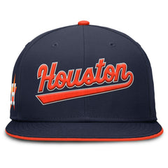 Houston Astros Nike Primetime Dri-FIT Round Bill True Fitted Hat - MLB