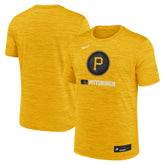 Pittsburgh Pirates Nike Authentic Collection City Connect Velocity Dri-FIT T-Shirt - MLB