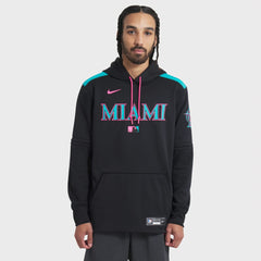 Miami Marlins Nike 2025 City Connect Authentic Collection Therma Pullover Hoodie - MLB