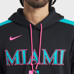 Miami Marlins Nike 2025 City Connect Authentic Collection Therma Pullover Hoodie - MLB
