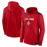 St. Louis Cardinals Nike Authentic Collection City Connect Therma Pullover Hoodie - MLB