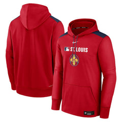 St. Louis Cardinals Nike Authentic Collection City Connect Therma Pullover Hoodie - MLB