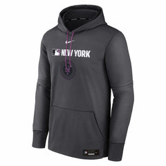 New York Mets Nike Authentic Collection City Connect Therma Pullover Hoodie - MLB