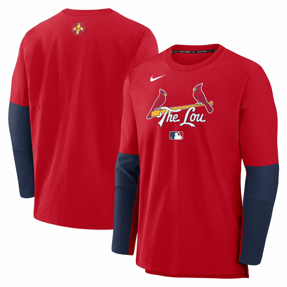 St. Louis Cardinals Nike 2025 City Connect Authentic Collection Player Dri-FIT Lightweight Pullover - MLB