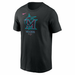 Miami Marlins Nike 2025 City Connect Large Logo T-Shirt - MLB