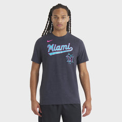Miami Marlins Nike City Connect Script Tri-Blend T-Shirt - MLB
