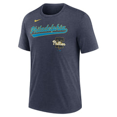 Philadelphia Phillies Nike City Connect Script Tri-Blend T-Shirt - MLB