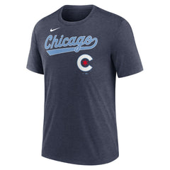 Chicago Cubs Nike City Connect Script Tri-Blend T-Shirt - MLB