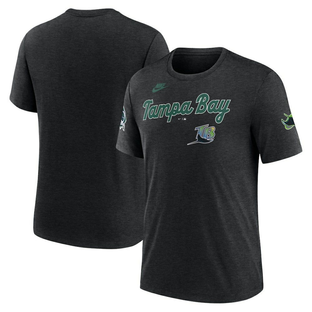 Tampa Bay Rays Nike Cooperstown Collection Eras Tri-Blend T-Shirt - MLB