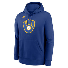 Milwaukee Brewers Nike Cooperstown Collection Logo Club Hoodie - MLB