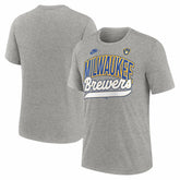 Milwaukee Brewers Nike Cooperstown Collection Retro Tri-Blend T-Shirt - MLB