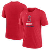 Los Angeles Angels Nike Logo Tri-Blend T-Shirt - MLB