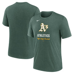 Athletics Nike Logo Tri-Blend T-Shirt - MLB