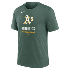 Athletics Nike Logo Tri-Blend T-Shirt - MLB