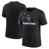 Colorado Rockies Nike Logo Tri-Blend T-Shirt - MLB