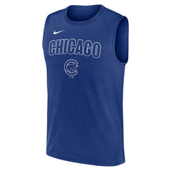 Chicago Cubs Nike Knockout Dri-FIT Muscle Tank Top - MLB