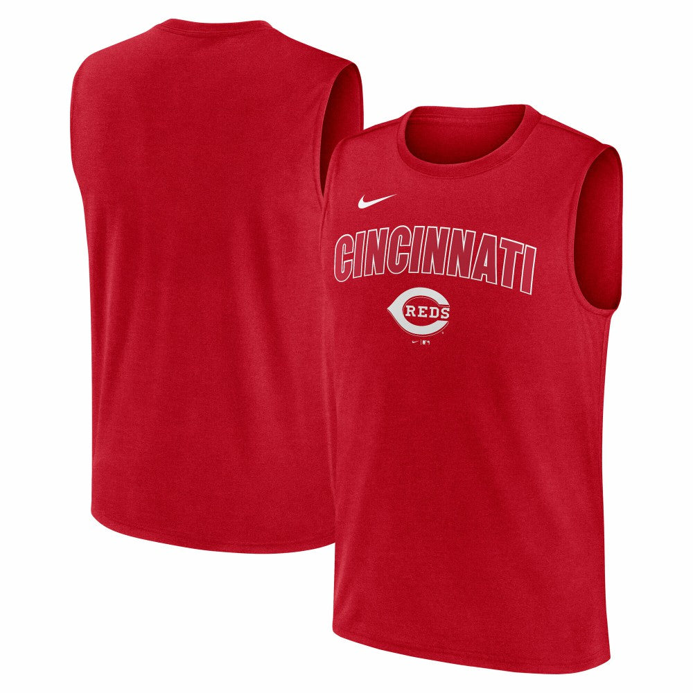 Cincinnati Reds Nike Knockout Dri-FIT Muscle Tank Top - MLB