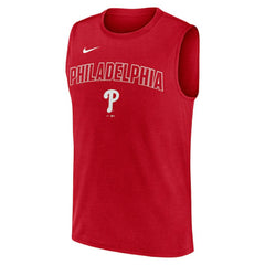 Philadelphia Phillies Nike Knockout Dri-FIT Muscle Tank Top - MLB