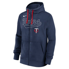 Minnesota Twins Nike Knockout Script Full-Zip Hoodie - MLB