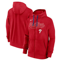 Philadelphia Phillies Nike Knockout Script Full-Zip Hoodie - MLB