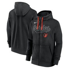 Baltimore Orioles Nike Knockout Script Full-Zip Hoodie - MLB