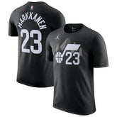 Lauri Markkanen Utah Jazz Jordan Brand Statement Edition Name & Number T-Shirt Black - NBA