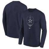 Dallas Cowboys Preschool Legend Icon Long Sleeve T-Shirt Navy | Nike for Sale