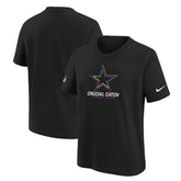 Dallas Cowboys Youth 2024 NFL Crucial Catch T-Shirt Black | Nike for Sale