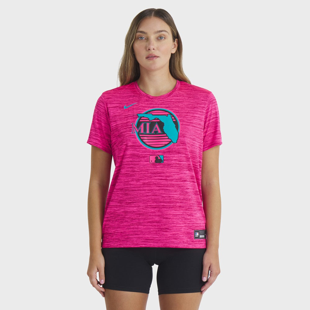 Miami Marlins Nike Women's 2025 City Connect Authentic Collection Velocity Dri-FIT T-Shirt - MLB