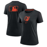 Baltimore Orioles Nike Women's Authentic Collection Early Work Tri-Blend T-Shirt - MLB