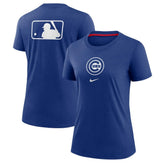 Chicago Cubs Nike Women's Authentic Collection Early Work Tri-Blend T-Shirt - MLB