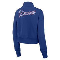 Atlanta Braves Nike Women's Cooperstown Collection Phoenix Fleece Half-Zip Sweatshirt - MLB