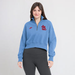 St. Louis Cardinals Nike Women's Cooperstown Collection Phoenix Fleece Half-Zip Sweatshirt - MLB