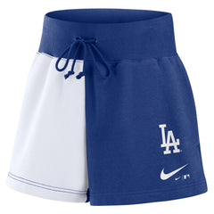 Los Angeles Dodgers Nike Women's Color-Block Phoenix Fleece Lounge Shorts - MLB