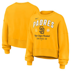 San Diego Padres Nike Women's Oversized High Hip Pullover Sweatshirt - MLB