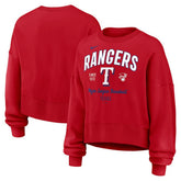 Texas Rangers Nike Women's Oversized High Hip Pullover Sweatshirt - MLB