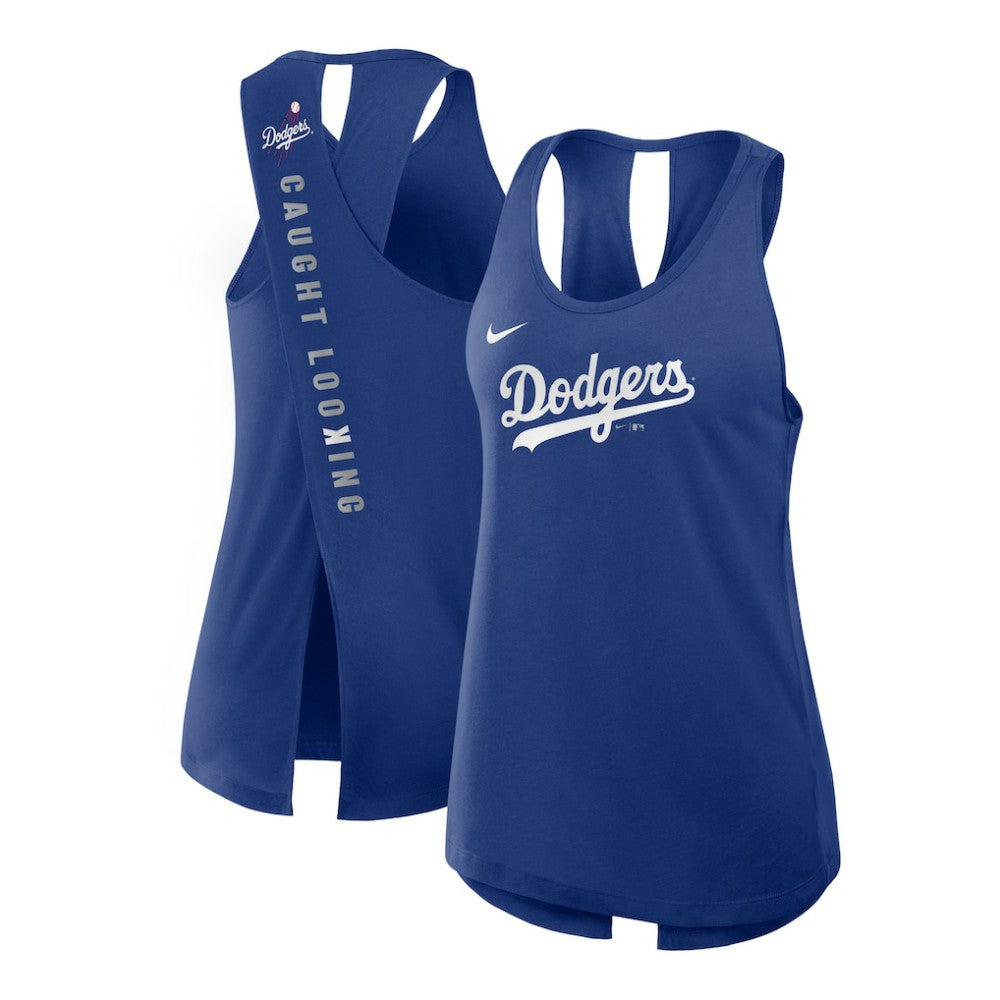 Los Angeles Dodgers Nike Open-Back Crisscross Dri-FIT Tank Top - MLB