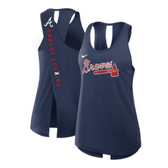 Atlanta Braves Nike Open-Back Crisscross Dri-FIT Tank Top - MLB