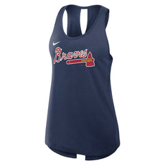 Atlanta Braves Nike Open-Back Crisscross Dri-FIT Tank Top - MLB
