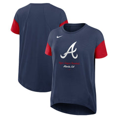 Atlanta Braves Nike Women's Flowy Fashion Tri-Blend Dri-FIT T-Shirt - MLB