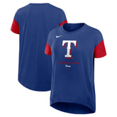 Texas Rangers Nike Women's Flowy Fashion Tri-Blend Dri-FIT T-Shirt - MLB