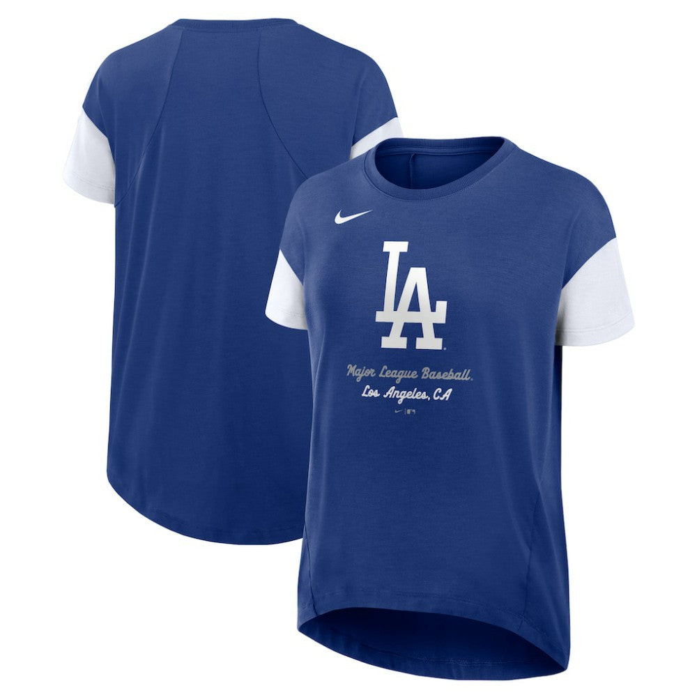 Los Angeles Dodgers Nike Women's Flowy Fashion Tri-Blend Dri-FIT T-Shirt - MLB