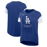 Los Angeles Dodgers Nike Women's Flowy Fashion Tri-Blend Dri-FIT T-Shirt - MLB