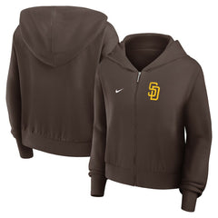 San Diego Padres Nike Women's Cropped Chill Full-Zip Hoodie - MLB