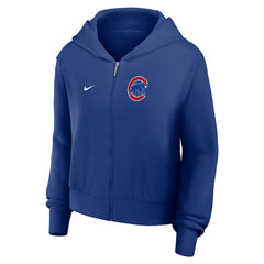 Chicago Cubs Nike Women's Cropped Chill Full-Zip Hoodie - MLB