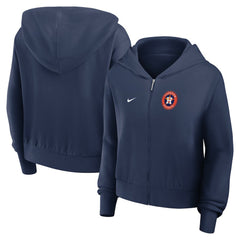 Houston Astros Nike Women's Cropped Chill Full-Zip Hoodie - MLB