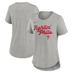 Philadelphia Phillies Nike Women's Script Tri-Blend T-Shirt - MLB