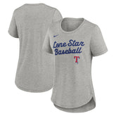Texas Rangers Nike Women's Script Tri-Blend T-Shirt - MLB